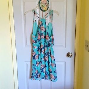 Windsor floral turquoise dress
